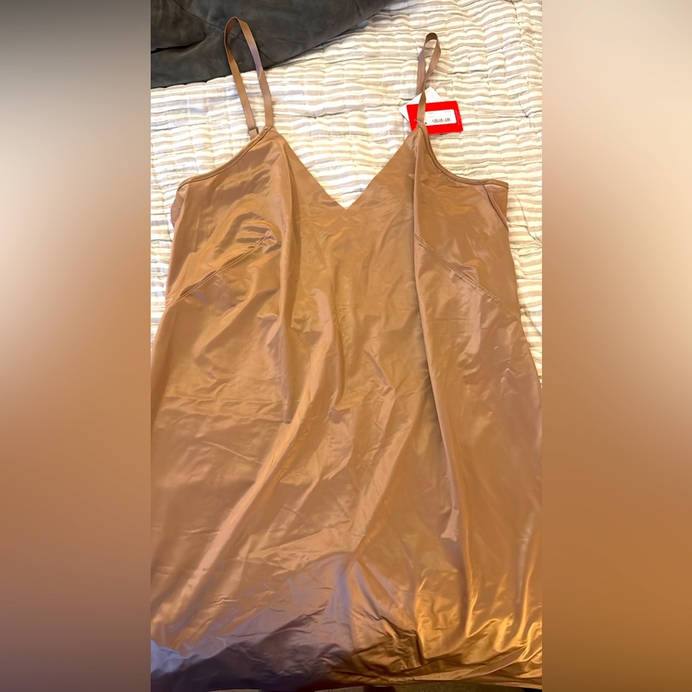 Spanx shaping chemise in cafe au lait